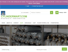 Tablet Screenshot of cylindermart.com